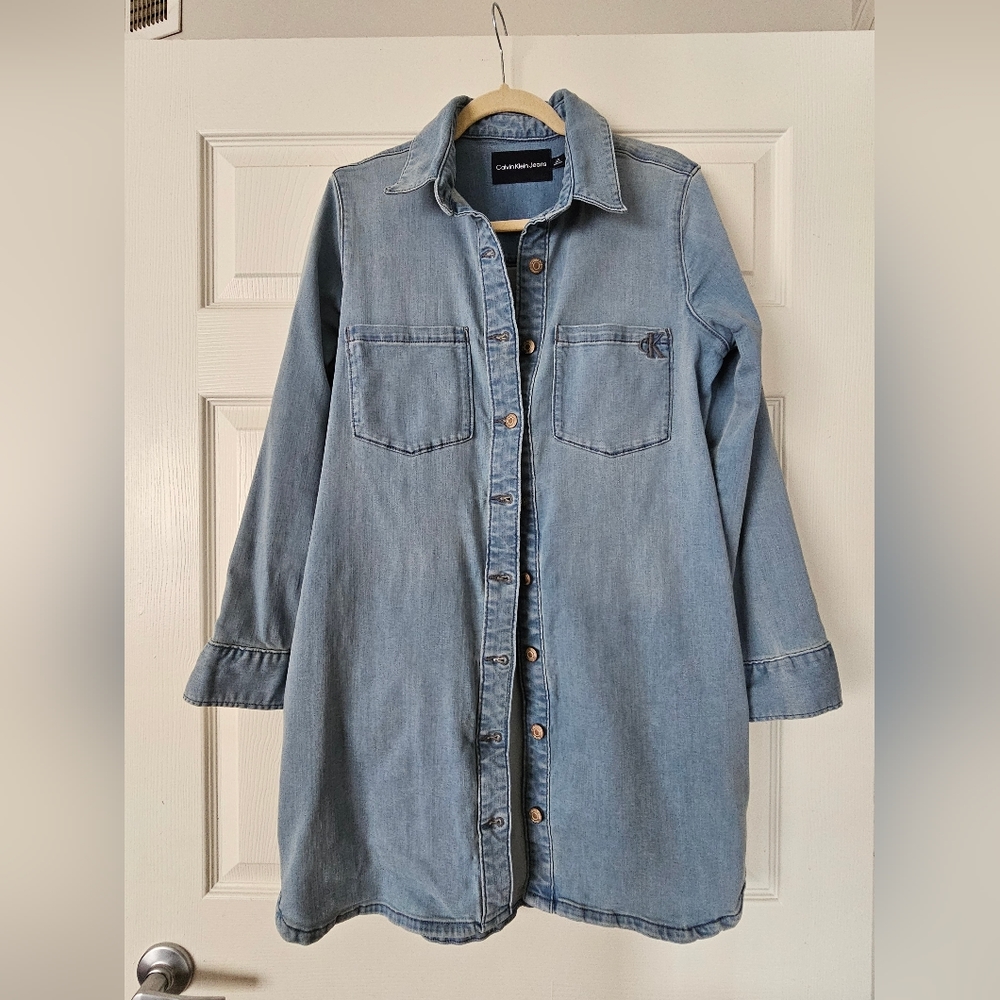 Calvin Klein Denim Dress excellent condition SIZE L
